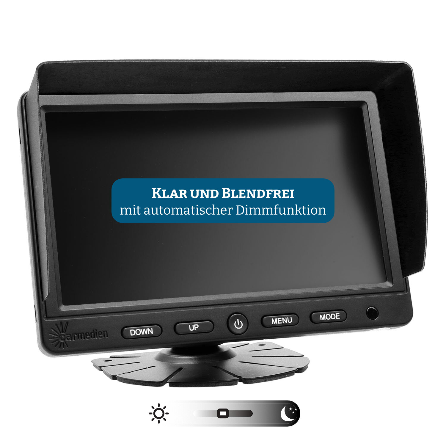 Carmedien Fahrzeug Monitor NMR7 blendfreies Display mit Sonnenblende