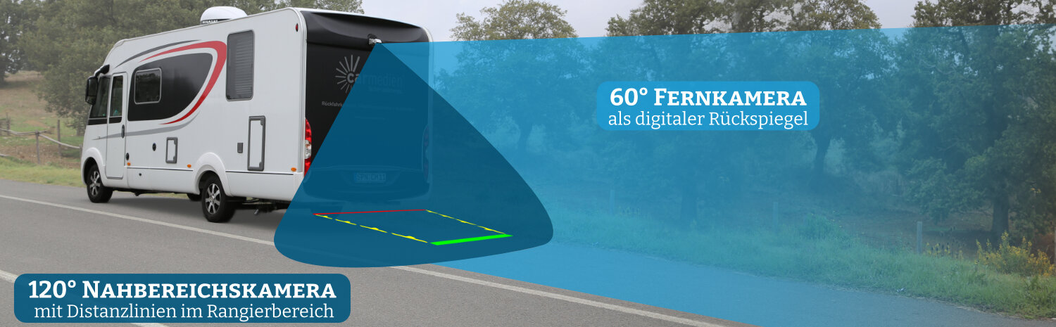 Video Rückfahrsystem mit Doppelkamera digitaler...