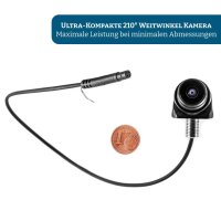 Carmedien Ultraweitwinkel Kamera CM-UWK1 mit 15 Meter Anschlusskabel