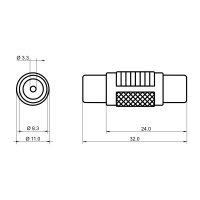 Cinchadapter Buchse auf Buchse