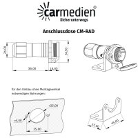 Rückfahrkamera Anschlussdose CM-RAD2 Trailer